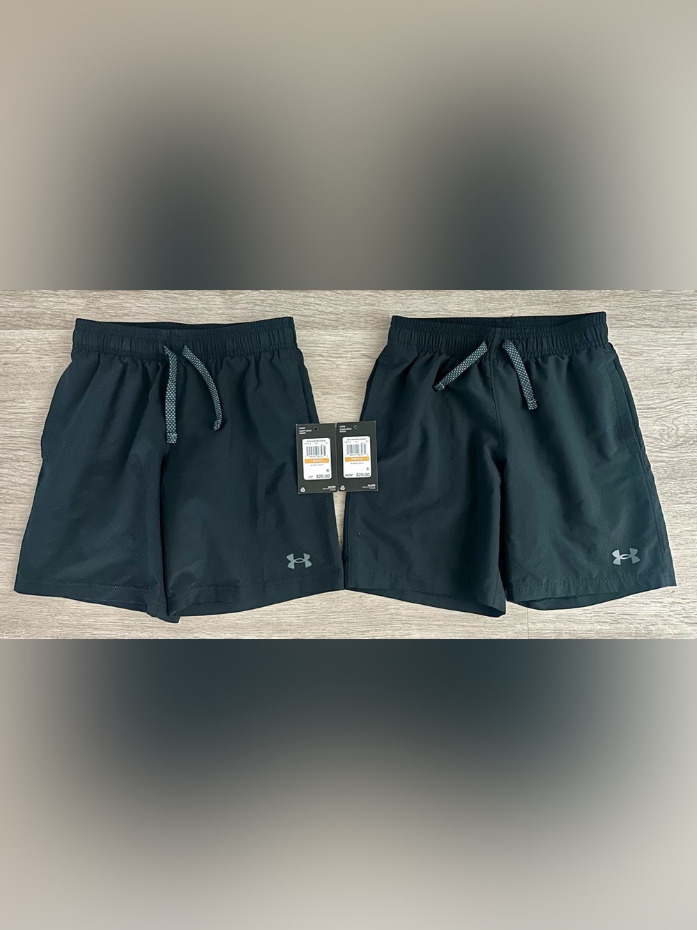 TWO (2) UNDER ARMOUR Boys’ Woven Shorts, Size S